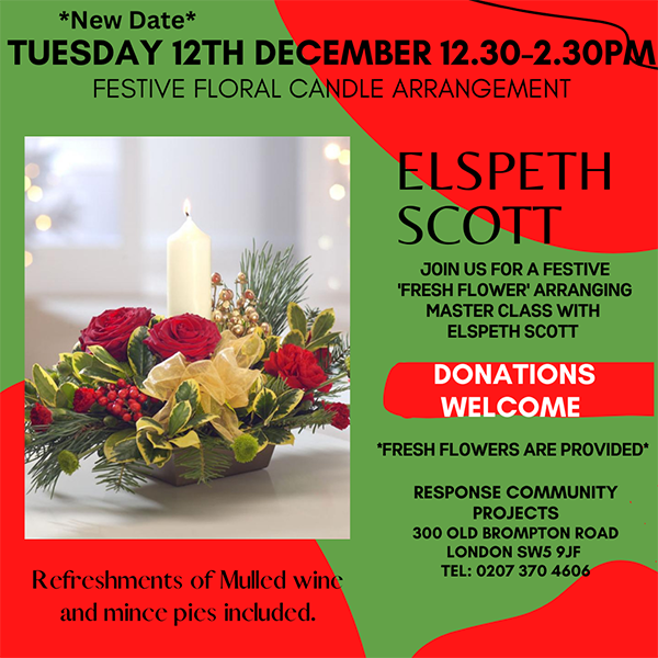 Elspeth Scott, Festive Floral Candle Arrangement